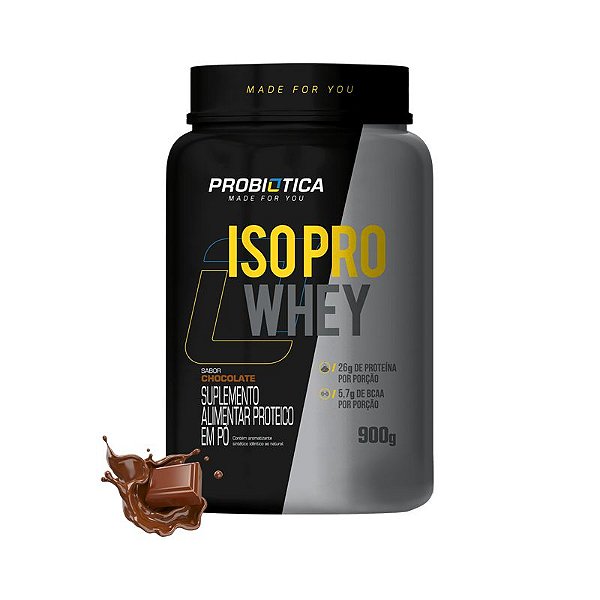 Iso Pro Whey Pote 900g Chocolate- Probiotica