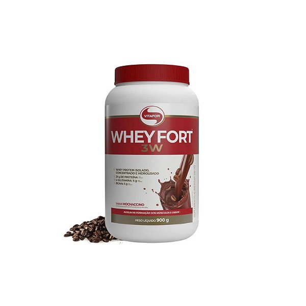 Whey Fort 900g 3W  MOCHACCINO  - Vitafor