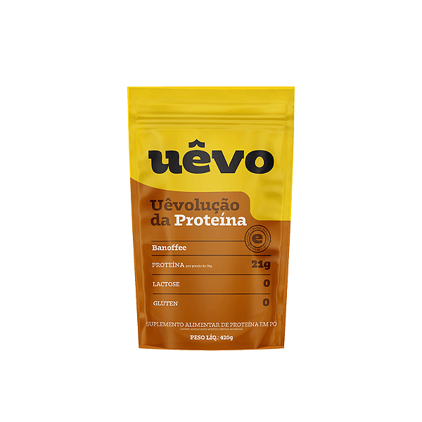 PROTEINA EM PÓ UÊVO BANOFFE 420G - ALBUMINA