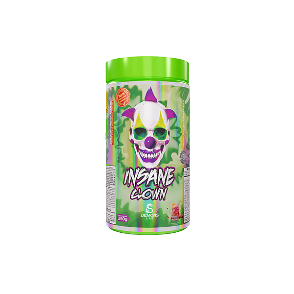 PRÉ TREINO INSANE CLOWN 350G FRUTAS VERMELHAS - DEMONSLAB