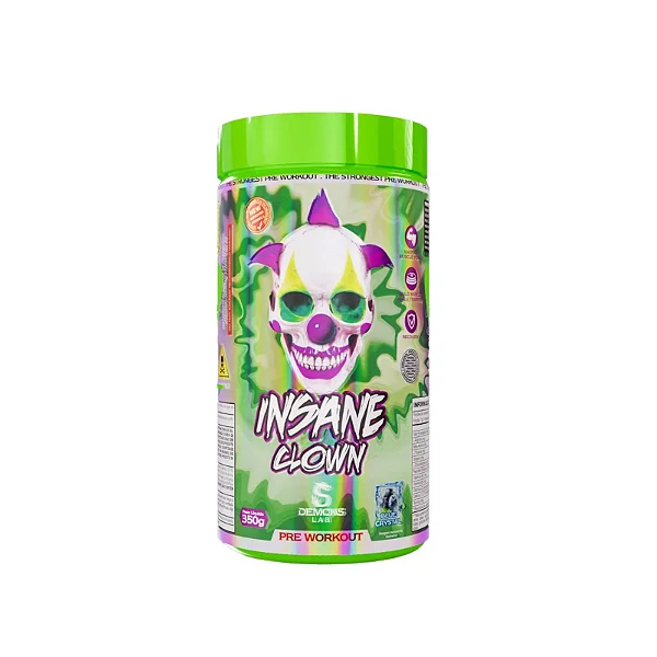 PRÉ TREINO INSANE CLOWN 350G BLUE CRYSTAL - DEMONSLAB