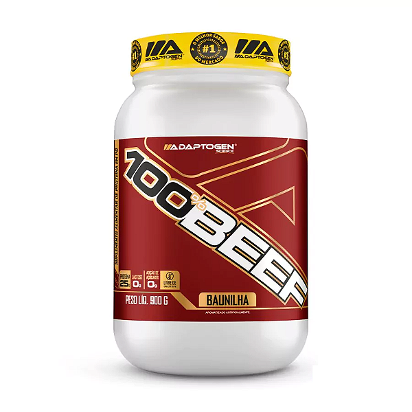 100% Beef Baunilha 900g - Adaptogen