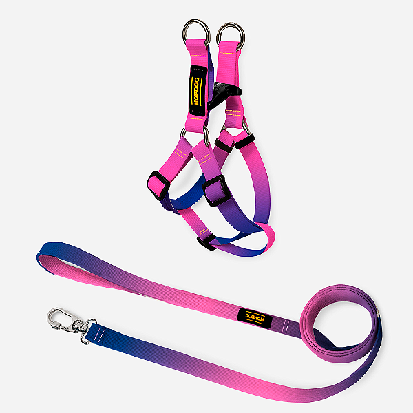 Kit Roxo - Peitoral Step In com Guia