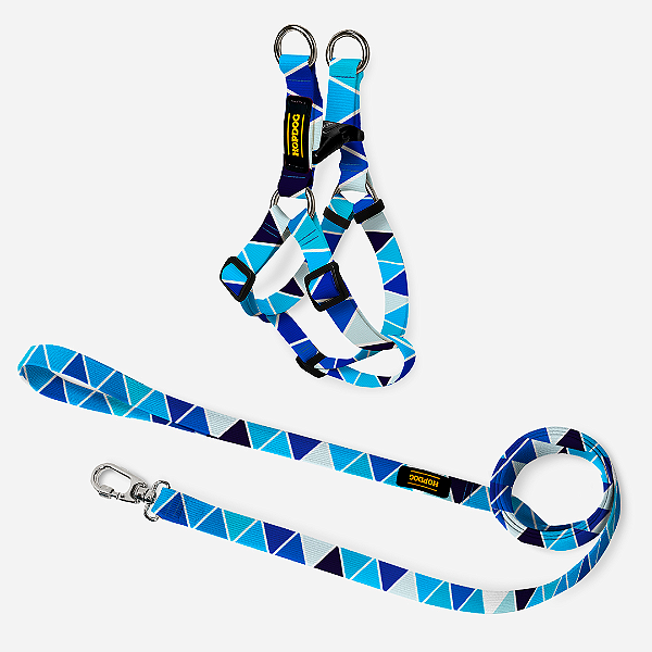 Kit Triângulos Azuis - Peitoral Step In com Guia