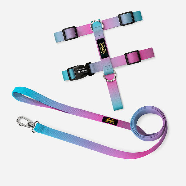 Kit Azul e Roxo - Peitoral H com Guia