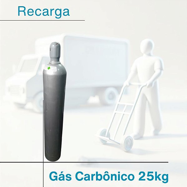 Carga de Gás Carbônico 25kg (CO) - ONU 1013