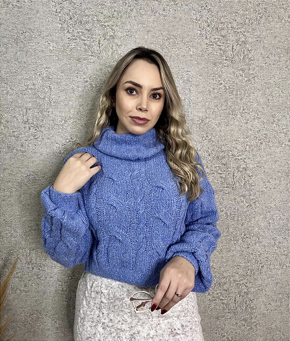 BLUSA EM TRICOT MOUSSE CORES