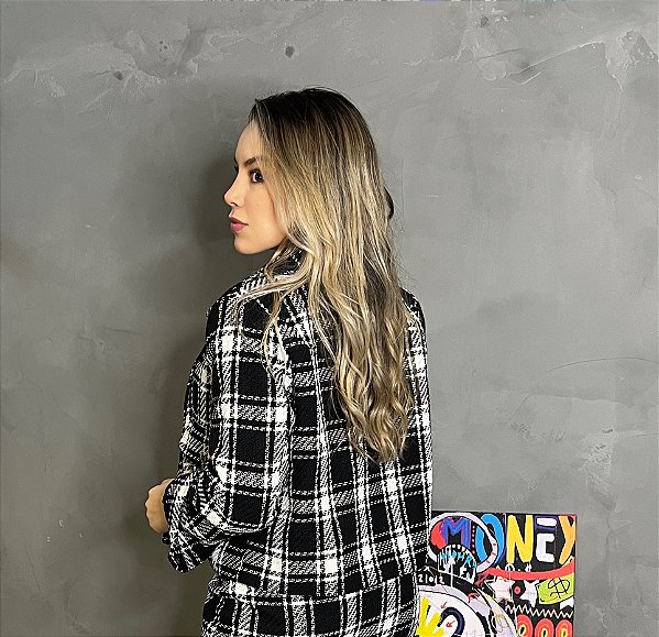 CASACO TWEED XADREZ