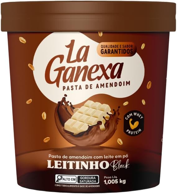 Pasta de Amendoim 450gr - La Ganexa (Chocolate branco c/ Amendoim)