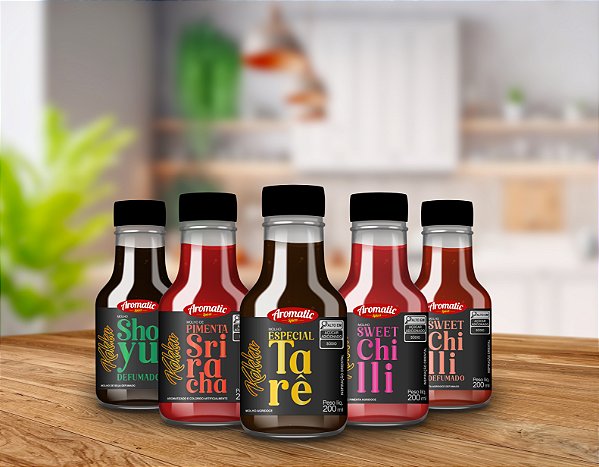 Kit 5 Molhos Inspiração Oriental