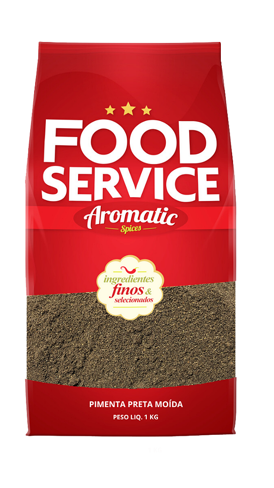 Pimenta Preta Moída Pura Food Service 1kg