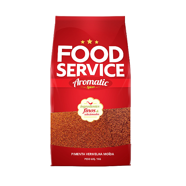 Pimenta Vermelha Moída Food Service 1kg