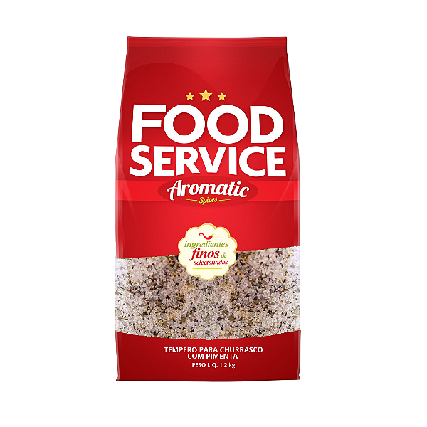 Tempero Churrasco Com pimenta Food Service 1,2kg