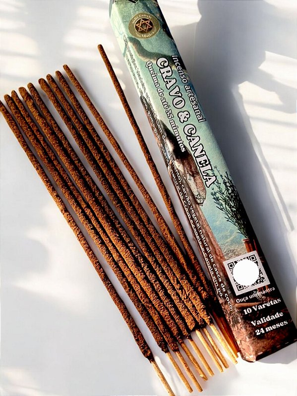 Incenso de vareta de "Cravo e Canela"