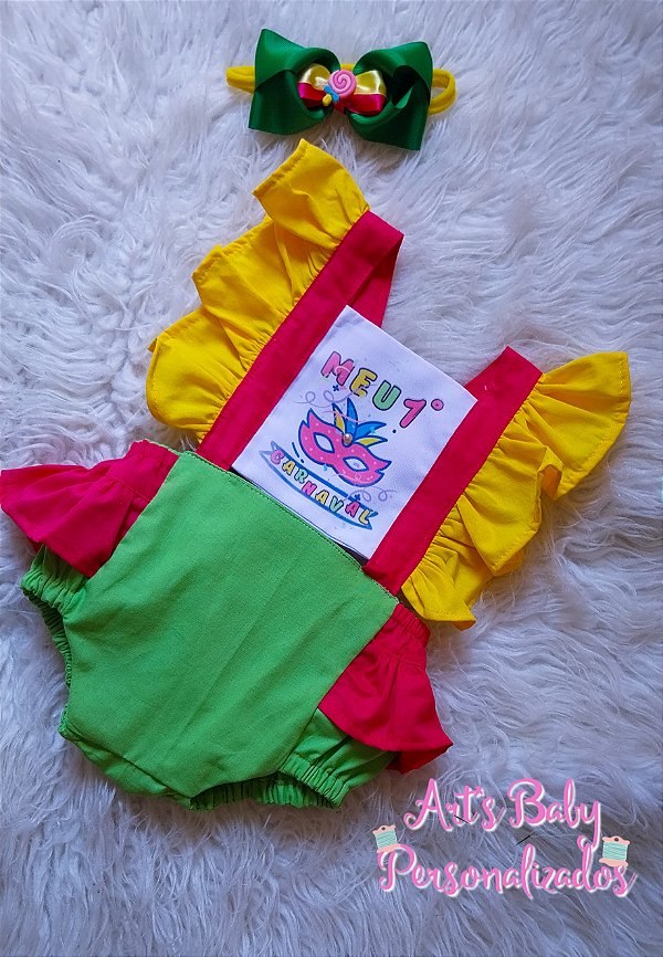 Jardineira Romper Carnaval