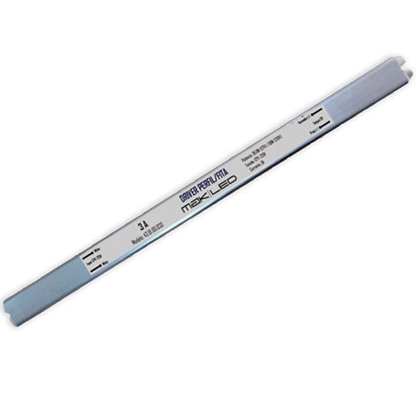 Driver/Fonte para Perfil/Fita 36W 12V 3A Mak Led