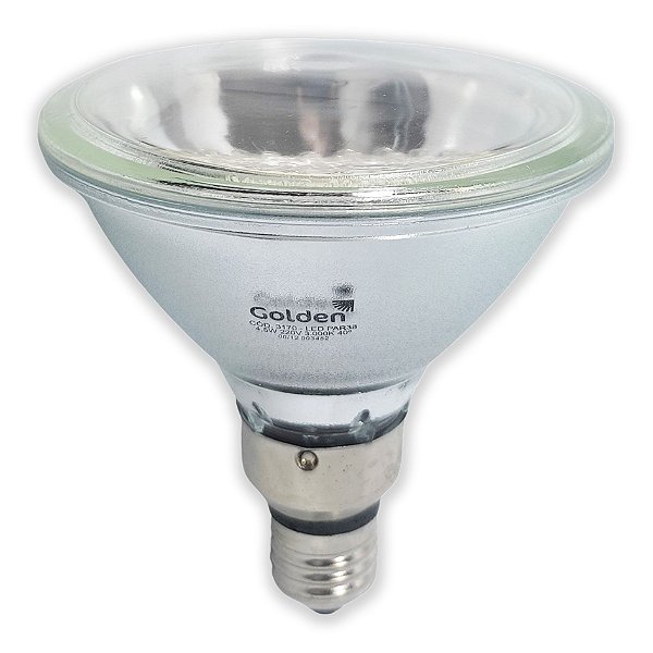 Kit 5 Lâmpadas Led Par38 4,5W 3000K 220V E27 40° Branco Quente