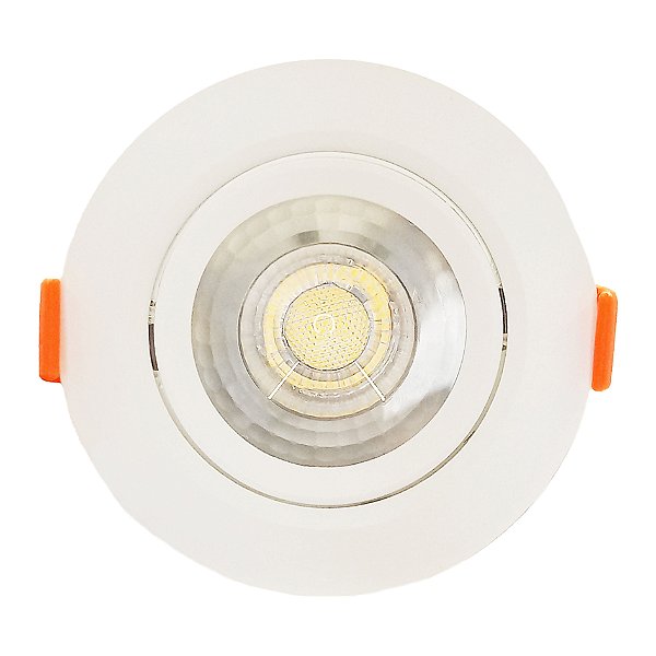 Kit 3 Spots Led de Embutir Redondo PC 7W 2700K Bivolt 38°