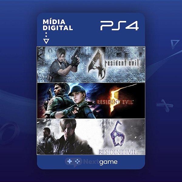 Pacote Triplo Resident Evil Para PS4 - Mídia Digital