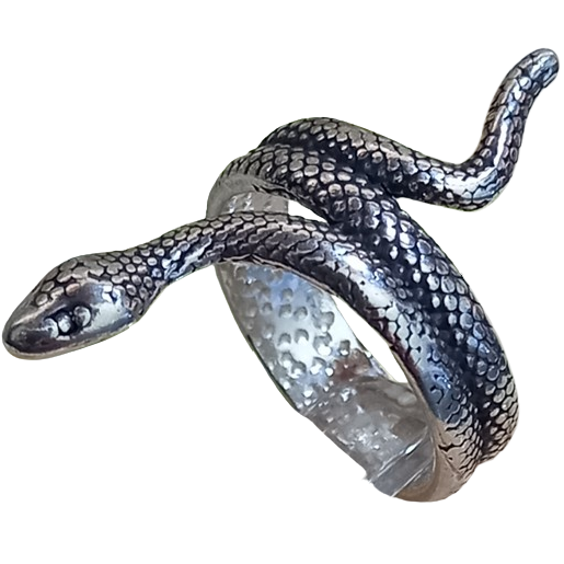 Anel de Falange de Prata 925 Cobra Serpente (No. 12)