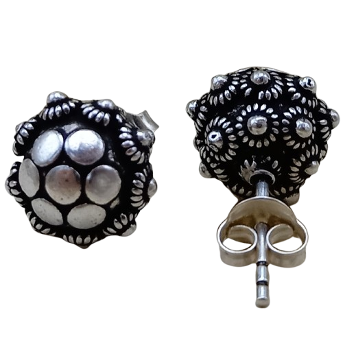 Brinco Bola Pikun de Prata 925