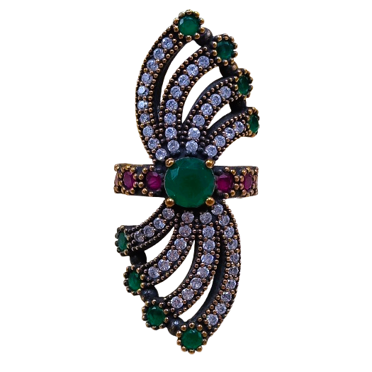 Máxi Anel Turco de Prata 925 e Bronze 14g No. 14