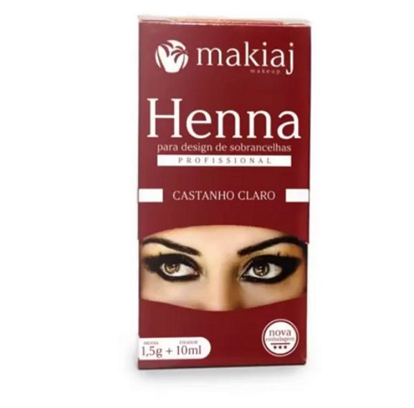 Henna Para Sobrancelha Makiaj Castanho Claro