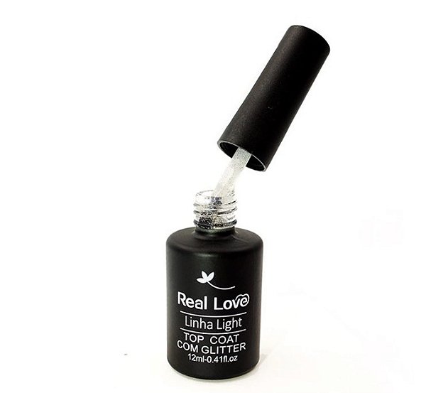 Top Coat com Glitter 12ml Real Love