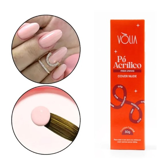 PÓ ACRILICO SACHÊ 30g COVER NUDE VÒLIA