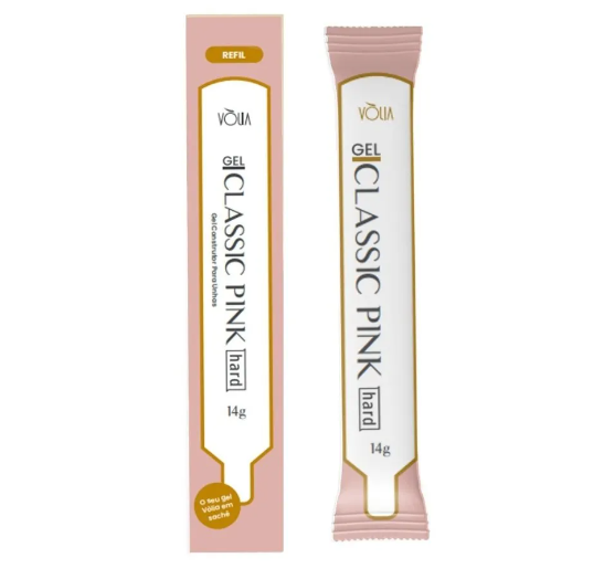 SACHÊ GEL CLASSIC PINK HARD 14g VÒLIA