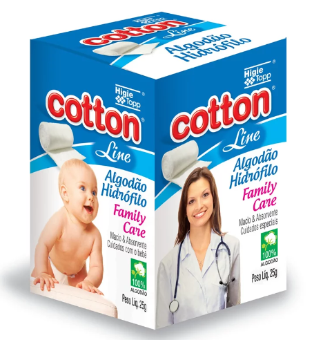 Algodão Hidrófilo Cotton Line 25g
