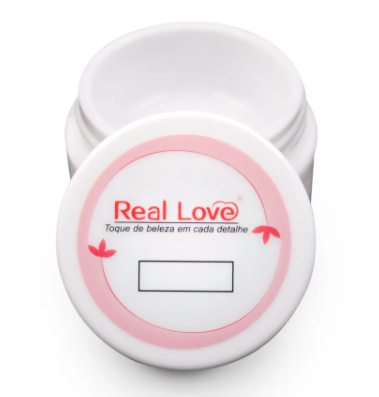Pote para Refil de Gel Reutilizável 15ml Real Love