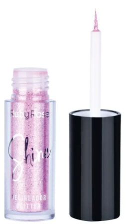 DELINEADOR LIQUIDO COM GLITTER SHINE COR 05 RUBY ROSE