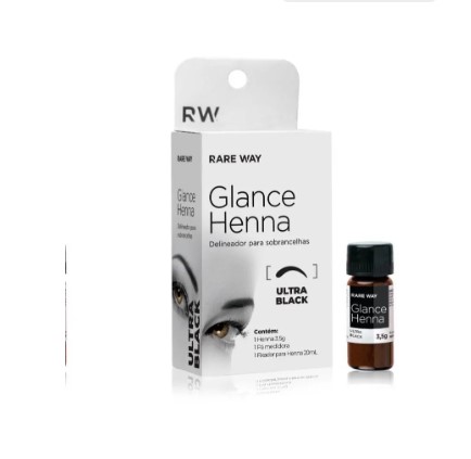 KIT GLANCE HENNA ULTRA BLACK RARE WAY