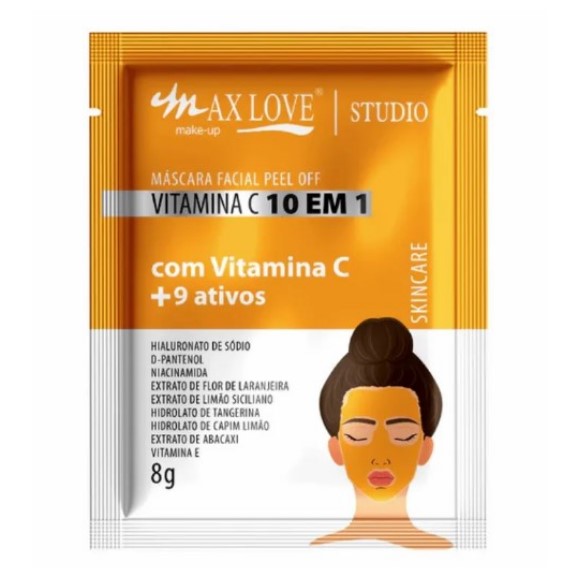 SACHE MASCARA FACIAL VITAMINA C 10 EM 1 MAX LOVE
