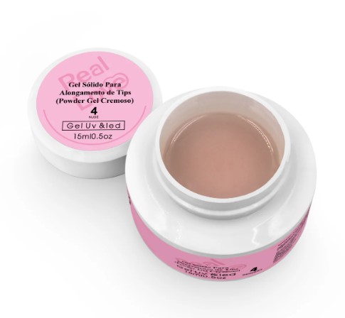 GEL SOLIDO PARA UNHAS REAL LOVE 4 NUDE 15 ML
