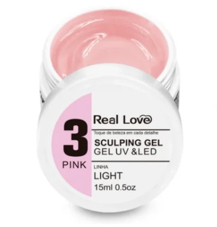 GEL CONSTRUTOR REAL LOVE 3 PINK 15 ML