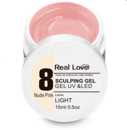GEL CONSTRUTOR REAL LOVE 8 NUDE PINK 15 ML