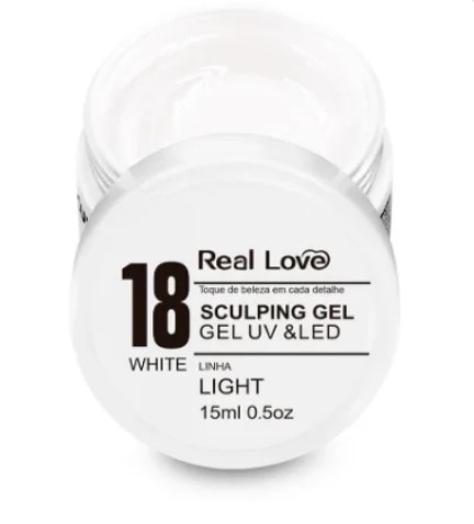 GEL CONSTRUTOR REAL LOVE 18 WHITE 15 ML
