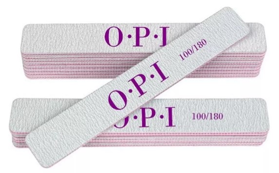 Lixa Quadrada O.P.I 100/180 Para Unhas em Gel - 1 unidade