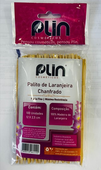 PALITO LARANJEIRA 100 UNIDADES PLIN COSMETICOS
