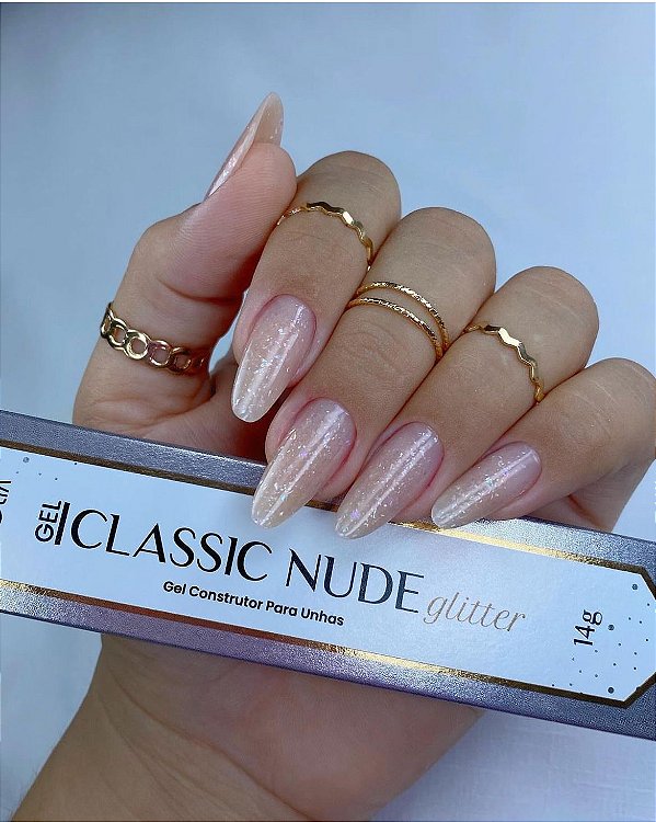 SACHE GEL CLASSIC NUDE GLITTER 14G VOLIA