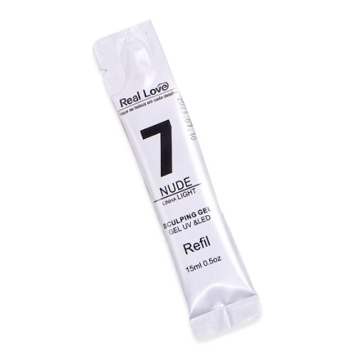 REFIL DE GEL CONSTRUTOR REAL LOVE 7 NUDE 15 ML