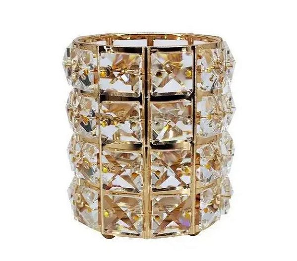 PORTA PINCEL LUXO COM CRISTAIS