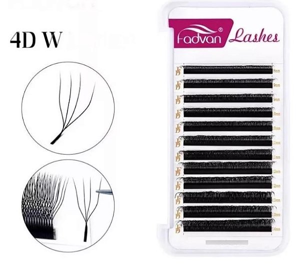 CILIOS 4D W 0.07D MIX 8-15 MM PRETO FADVAN