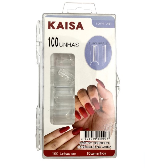 TIPS CURVATURA C TRANSPARENTE 100UN KAISA