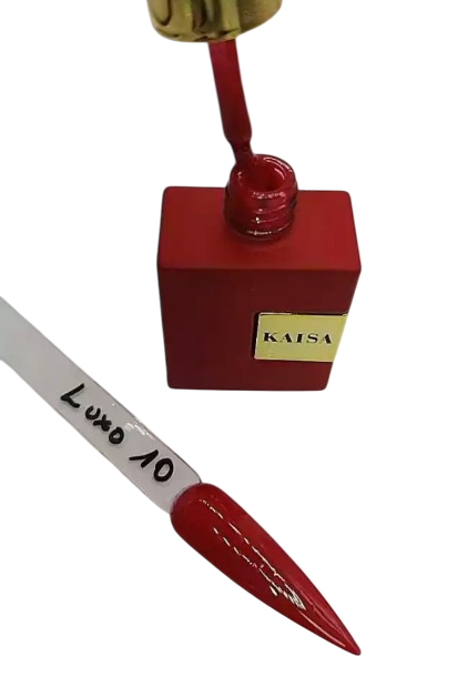 ESMALTE EM GEL COLEÇAO VERMELHOS LUXO COR 10 KAISA 15ML