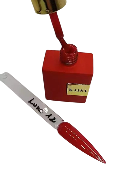 ESMALTE EM GEL COLEÇAO VERMELHOS LUXO COR 12 KAISA 15ML