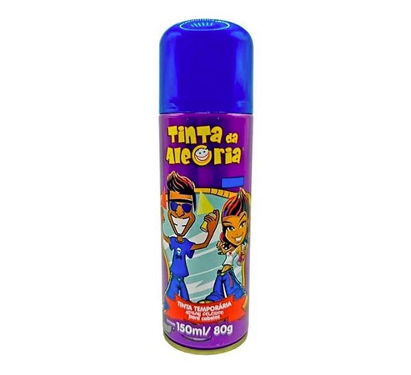 TINTA DA ALEGRIA SPRAY DE TINTA TEMPORARIA PARA CABELO 150ML AZUL