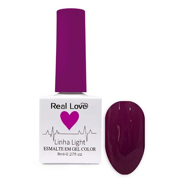 ESMALTE EM GEL 8ML LINHA LIGHT COR 108 REAL LOVE